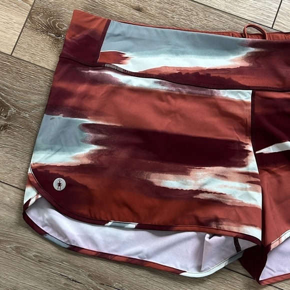 Smartwool Women's Active Lined Shorts Horizon Print New - Picture 4 of 13